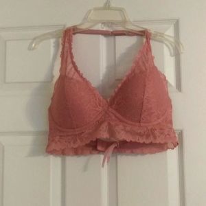 Pink halter bra